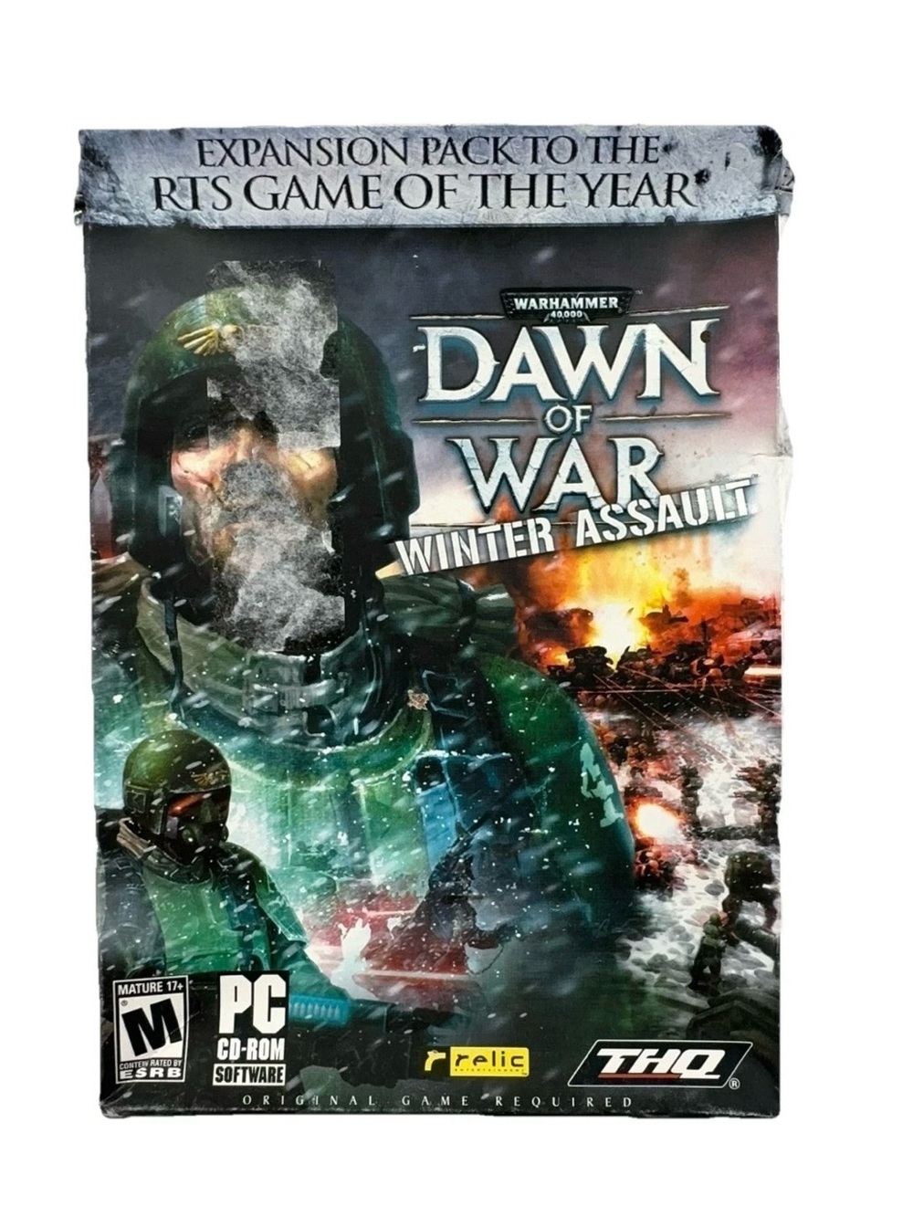 Warhammer 40,000 Dawn of War Winter Assault PC Big Box Factory Sealed